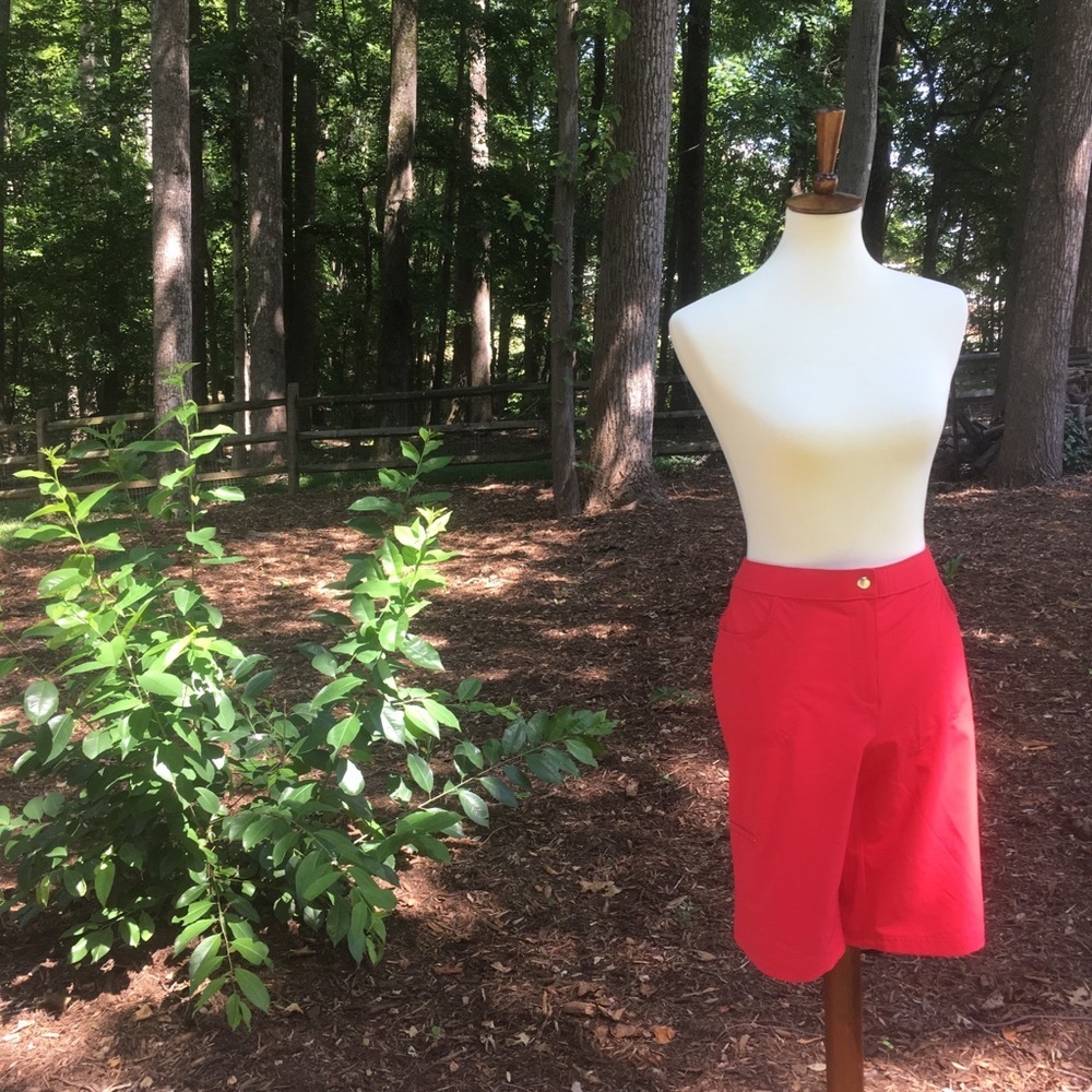 Chico’s Red Nylon Shorts